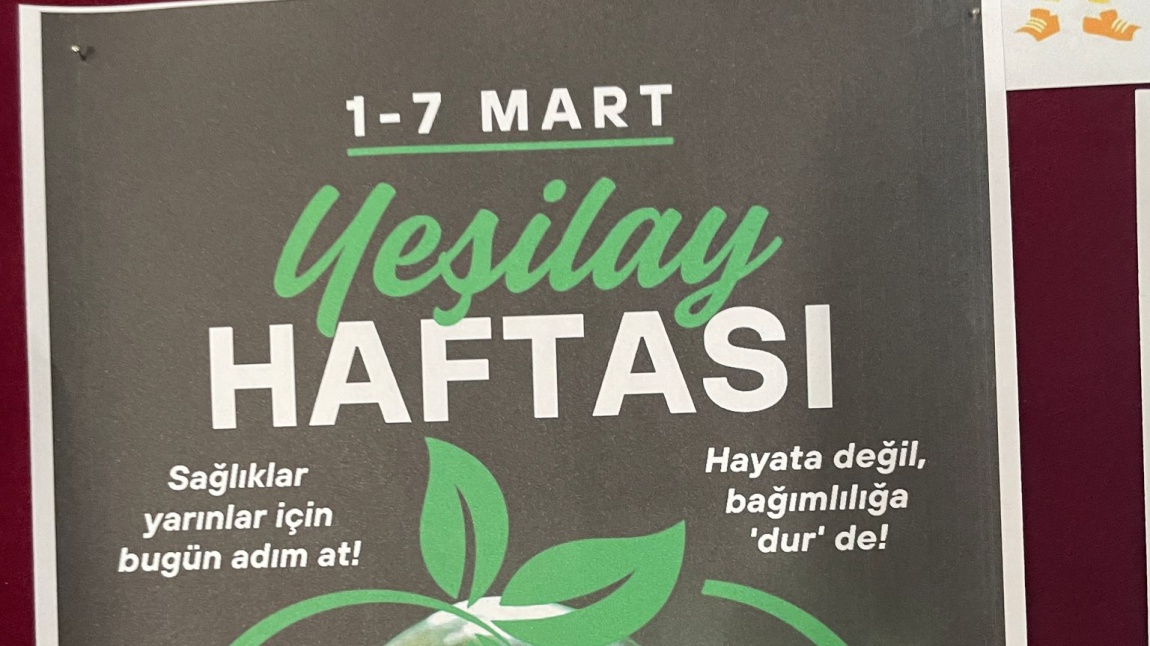 1-7 Mart Yeşilay Haftası